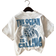 Shein Baby Boy Casual Cartoon Print Short Sleeve Crew Neck Top - Summer