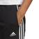 adidas Essentials 3-Stripes French Terry Cuffed Pants - Black/White