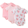 Shein Newborn Baby 3pcs Cartoon & Floral Print Bodysuit
