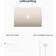 Apple MacBook Air, 13-inch, M2 Chip, 8-core CPU, 10-core GPU, 16GB Unified Memory, 256GB SSD Storage, Starlight