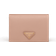 Prada Cipria Saffiano Leather Enamel Metal Bifold Wallet -