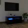 vidaXL LED Lights Black TV-bord 90x40cm