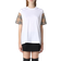 Burberry Check Sleeve Cotton T-shirt - White