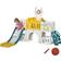 Aiyaplay 7 In 1 Toddler Slide with Basketball Hoop