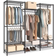Songmics Steel Black Clothes Rack 175x180cm