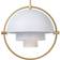 GUBI Multi-Lite Large Brass/White Pendel ∅ 36cm