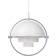 GUBI Multi-Lite Large Chrome/White Pendel ∅ 36cm