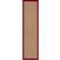 Dunelm Herringbone Natural, Red 60x230cm