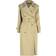 Burberry Long Check Collar Castleford Trench Coat - Beige
