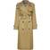 Burberry Long Check Collar Castleford Trench Coat - Beige