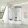 Home Deluxe Douche À Vapeur Avec Hydromassage Allin 170 x 90 Blanc Droite 1700x900x2200mm