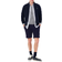 Lacoste Regular Fit Fleece Shorts Men - Midnight Blue
