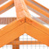 Pawhut Wooden Chicken Run Combinable Design with Perches 4.6' x 2.8 Orange
