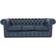 Chesterfield Antique Blue Sofa 200cm 3pcs 3 Seater