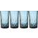 Lyngby Glas Sorrento Highball Blue Long Drinksglas 38cl 4stk