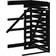 vidaXL Wheelie Bin Storage Extension Black Solid Wood Pine (Building Area )
