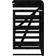 vidaXL Wheelie Bin Storage Extension Black Solid Wood Pine (Building Area )