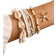 Shein 7pcs Bohemian Style Beaded Bracelets With Shell, Beads & Starfish Pendants For Women (Bead Colors Are Randomly Matched)