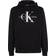 Calvin Klein Monogram Hoodie - Lysegrå/Sort/Hvid