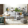 Beliani Romedal Gray/Black Sofa 290cm 3 Seater