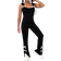 Shein Girls Summer Sleeveless Bow Design Casual Jumpsuit - Black/White