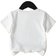 Shein Young Girl Cartoon Graphic White Round Neck Casual Summer T-Shirt