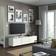 IKEA Besta White/Hanviken White TV-bänk 180x38cm
