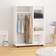 vidaXL Engineered Wood White Garderob 80x110cm