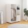 vidaXL Engineered Wood White Wardrobe 80x110cm