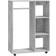 vidaXL Engineered Wood Concrete Grey Wardrobe 80x110cm