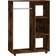 vidaXL Engineered Wood Smoked Oak Wardrobe 80x110cm