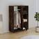 vidaXL Engineered Wood Smoked Oak Wardrobe 80x110cm
