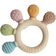 Shein 1 Piece Baby Teething Ice Rings, Colored, Safe and Soft Silicone Rings, Soothing Sensory Teething Ice Rings for Babies 0-3 Years, Teething Ice Ring Set for Toddlers and Infants