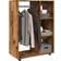 vidaXL Engineered Wood Old Wood Wardrobe 80x110cm