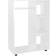vidaXL Engineered Wood White High Gloss Wardrobe 80x110cm