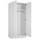 Madesa Armoire Closet Hanging White Wardrobe 80x180cm
