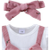 Shein Baby Girl Ditsy Floral Jumpsuit With Bow Decor Headband Spring Autumn