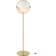 GUBI Multi-Lite Brass/White Floor Lamp 148cm