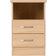 SECONIQUE Nevada Brown Bedside Table 40x40cm