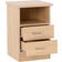 SECONIQUE Nevada Brown Bedside Table 40x40cm