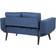 Beliani Brekke Navy Blue Sofa 183cm 2 Seater