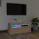 vidaXL LED Lights Sonoma Oak TV Bench 90x40cm