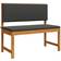 vidaXL with Cushions 100x50x91 cm Solid Wood Acacia Garden Bench