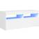 vidaXL LED Lighting White TV Bench 90x40cm