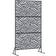 vidaXL Metal Fence Panel Anthracite Large Pattern