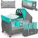 Lionelo Sven Plus Cot 2in1 Turquoise/Grey