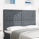 vidaXL Crystal Button Tufted Dark Grey 140 cm Headboard 140cm