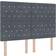 vidaXL Crystal Button Tufted Dark Grey 140 cm Headboard 140cm