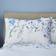 Dunelm Nola Floral Double Duvet Cover Blue (200x200cm)
