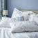 Dunelm Nola Floral Double Duvet Cover Blue (200x200cm)